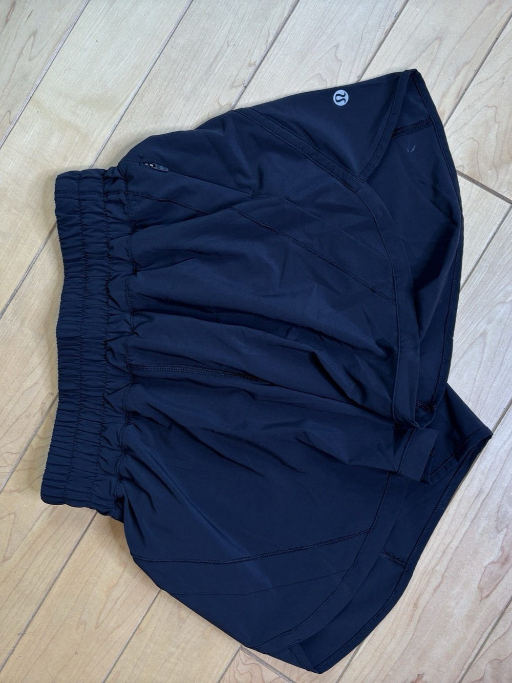 lululemon Track That High-Rise Lined Short 3" Black Size 4